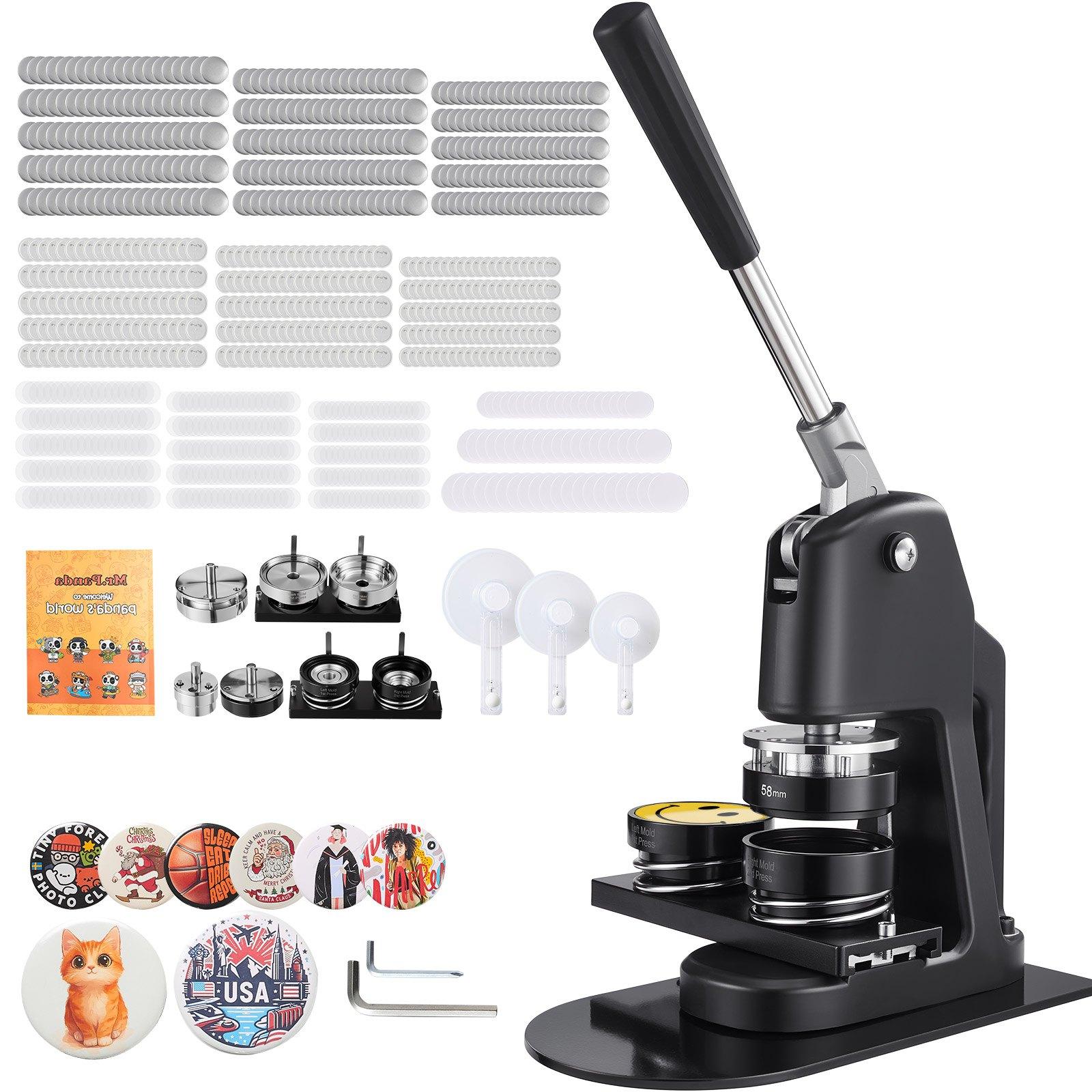 VEVOR Button Maker Machine, 32/58/75 mm