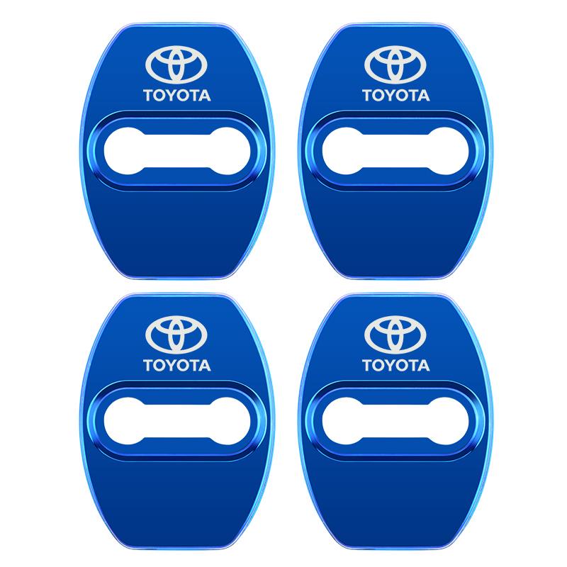 4PCS Car Door Lock Cover Case For Toyota chr Corolla Camry rav4 Yaris hilux prius avensis auris Prado verso fortuner Accessories