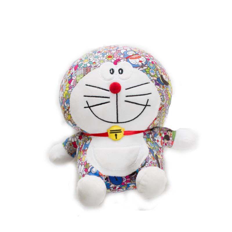 Adorable Sunflower Doraemon Plush Toy For Kids Birthday Gift 25CM