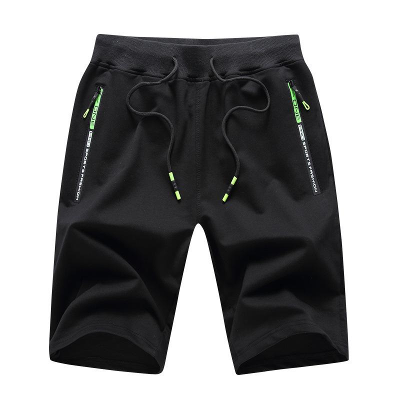 Men's Summer Cotton Knit Bermuda Shorts: Teen Sports Pants with Elastic Waistband for Beach & Casual Wear