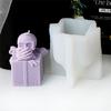 Reusable Silicone Mold Gift Box Skull Head Candle Mould Creative Aromatherapy Making Mold Festive Decoration Supplies