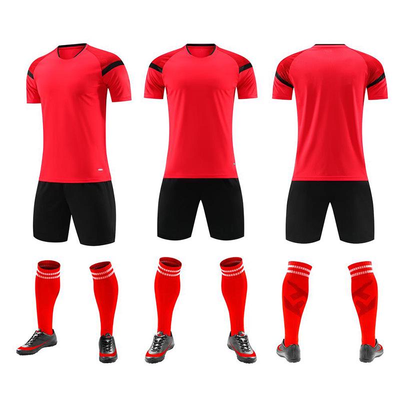 Breathable Quick-Dry Football Uniform Set for Adults & Students – Short Sleeve Jersey for Training & Competition