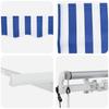 Retractable Awning Blue 400 X 200 Cm Fabric