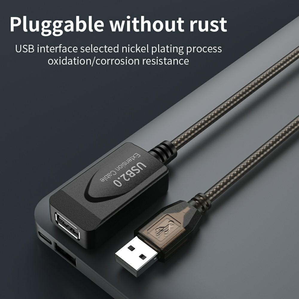 U201 10m USB2.0 Male To Female PVC Extension Cable Conference Camera Scanner Conversion Cord