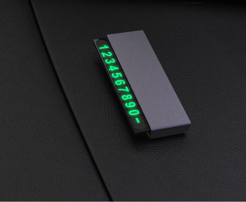 Car Contact Info Sign: Customizable Metal Plate for Temporary Parking and Phone Number Display
