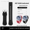 GST-B200 Silicon strap For Casio G-SHOCK 5608 GST-B200-1A modified waterproof Watchband Bracelet wristband