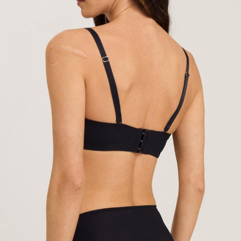 Hanro Gepolsterter Bandeau-BH 71732 Schwarz