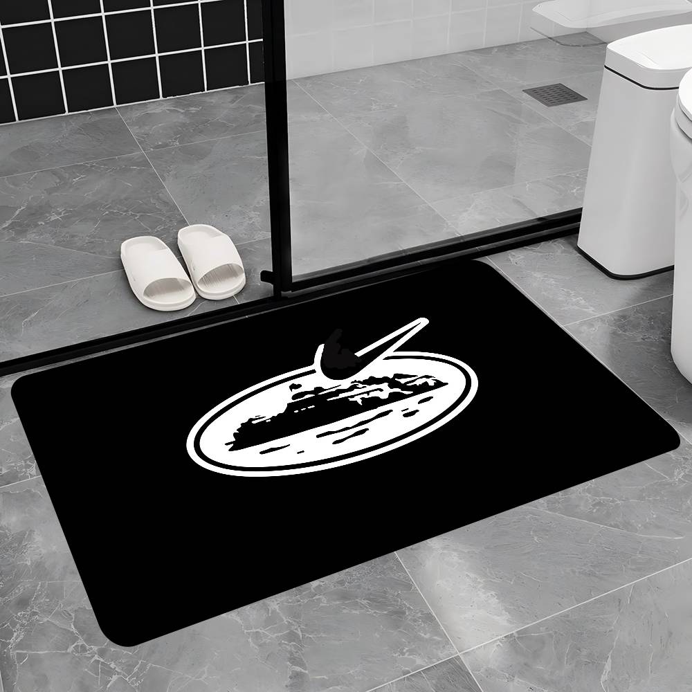 Devil s Island English C-Corteiz Room Mats Retro Multiple Choice Living Room Kitchen Rug Non-Slip Welcome Rug 40cm by 60cm