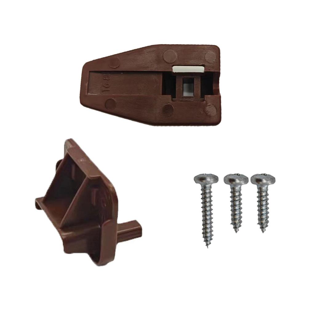 5set Drawer Track Guides and Glides Drawer Slides with Metal Backing & Screws for Dresser and Nightstand Drawers