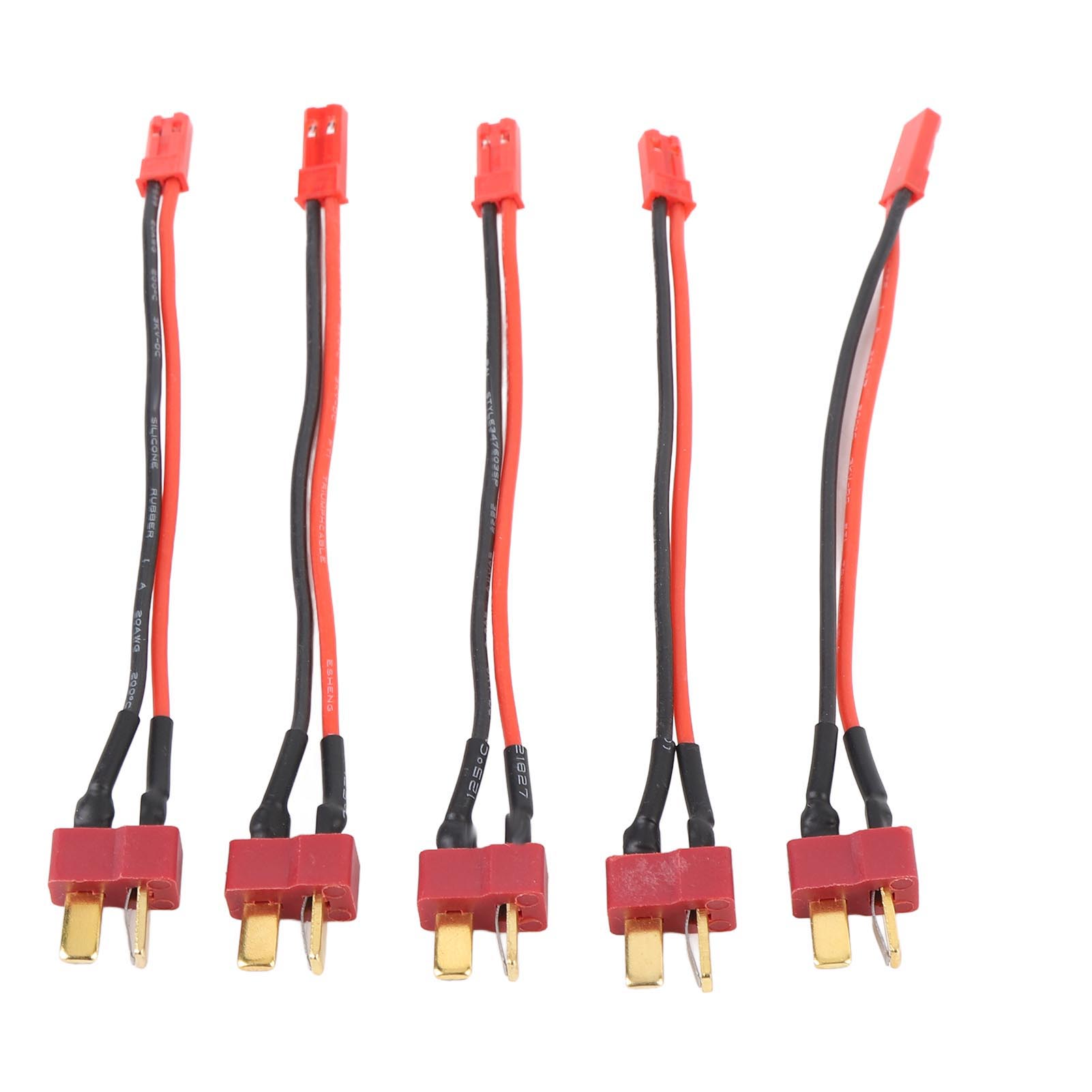 

5PCS RC ESC Convert Extension Cord 10A 20A 30A ESC JST to T Plug Male Connector Adapter Cable for
