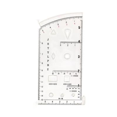 Koordinatenleser und Winkelmesser Koordinatenskala Kartenlesen und Landnavigation Topografische Kartenmaßstab