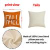 Autumn New Maple Leaf Pumpkin Pillow Cover Farmhouse Harvest Atmosphere Arrangement Linen Pillow Cover Living Room Sofa Cushion Cover