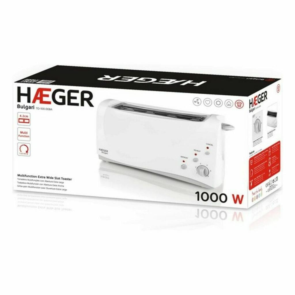 Haeger TO-100.008A Multifunction 1000 W Toaster White