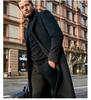 2025 Autumn/Winter Men's Woolen Coat - British Fashion, Long Style, Trendy Temperament, Long Sleeve Outerwear