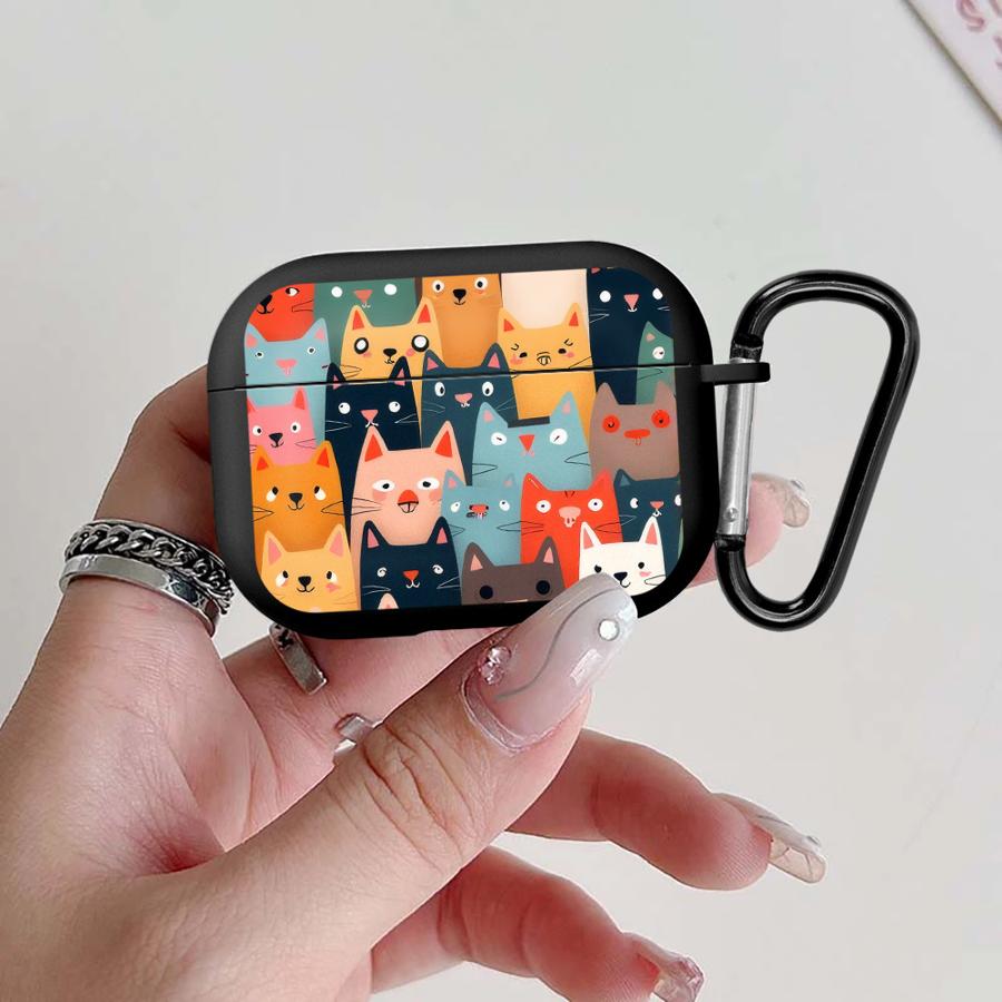 

Case For Airpods Pro2 4 1 3 2 Pro3 Pro Earphone Cases Cover Black Brick Paws Airpods 3