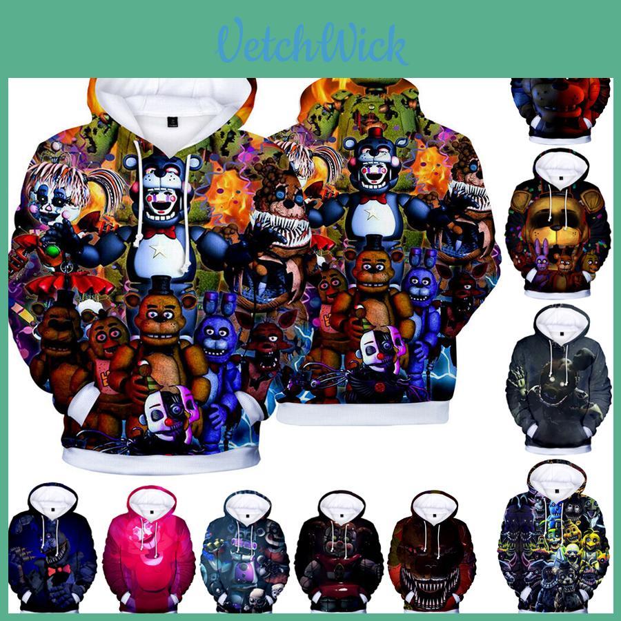 Cozy Anime Five Nights At Freddy's Hoodie Pullover With Soft Comfortable Fabric