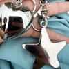 Cute Heart/Star Pendant Pendant Keychain Stylish Keyring for Women Girls Bag Charm Elegant Purse Backpack Accessory