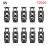 10 pcs Double Hole Metal Stopper Apparel Sewing Accessories Metal Clamp Stopper Cord Lock Toggle Shoelace Sportswear Accessories
