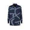 Mens Abstract Cotton Long-Sleeved Shirt