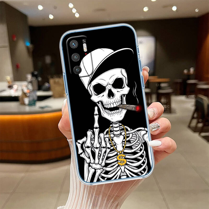 Skeleton Skull Phone Case for Motorola Edge 20 30 S30 40 50 Fusion Lite Plus Pro Ultra Neo One Action Zoom Hyper Power Macro Vision