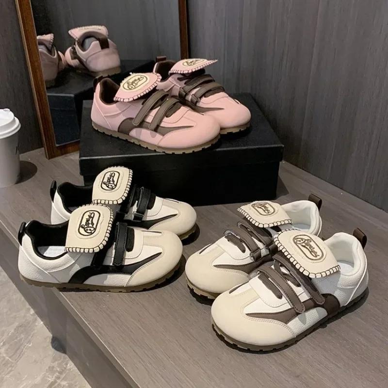 Fashion Plus Size 35-40 2024 Autumn Women Brand Sneakers Fashion Sport Shoe Flats Lace Classic Ladies Shoes High Quality Oxford Leather