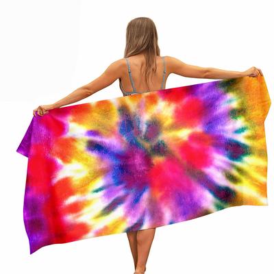 Microfiber Sand Free Beach Towel Custom Logo Extra Large Towel Printed Blanket Swimming Pool Swimming Towel