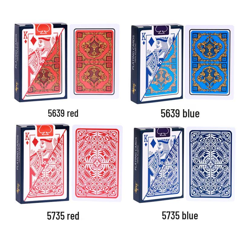 Golden Art Waterproof PVC Playing Cards - Durable, Fold-Resistant, Frosted Finish for Guandan & Doudizhu Poker