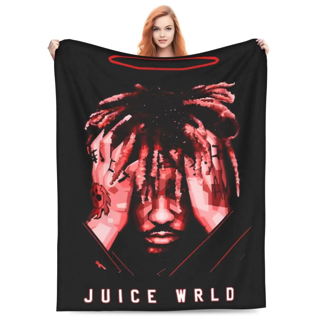 Juice Music Wrld Fuzzy Blankets The Party Never Ends  Funny Throw Blanket for Sofa Bedding Lounge 200x150cm