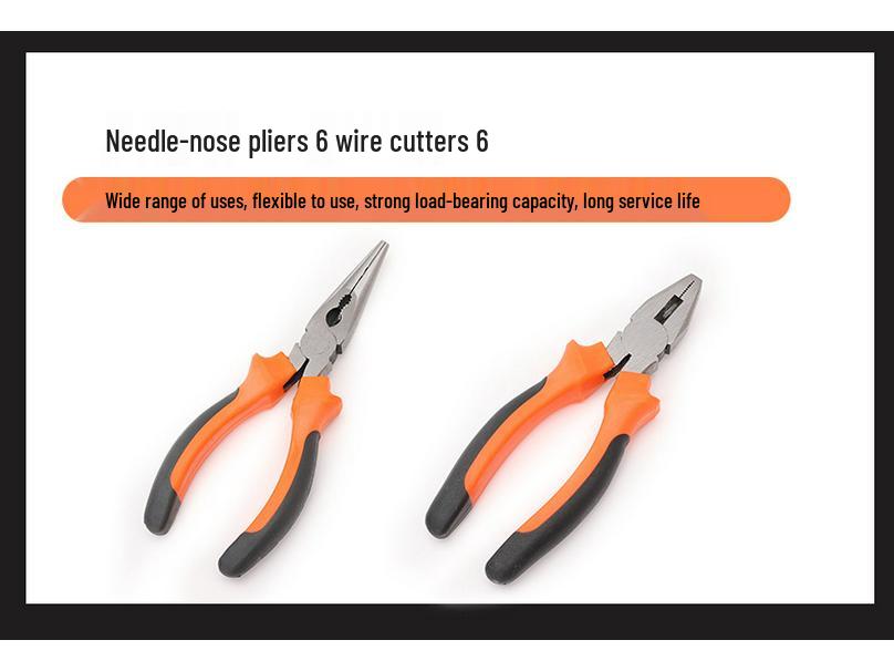 Carbon Steel Hand Tool Kit for Home, Vehicle, and Auto Repair