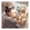 Queen-b Paw Cushion, Fluffy, 40cm X 35cm, Cute, Fluffy Pillow, Nap, with Pocket, Seat Chair, Cushion, Chair, Body Pillow, Backrest, Waist Pad,