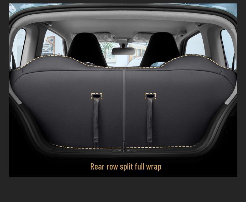 Hongguang Mini Originale Auto Textur Vier Jahreszeiten Vollumfassend 5-Sitzer Leder Sitzbezug