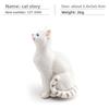 Cat Cartoon Pvc Sculpture With Realistic Form For Home Display Gift Childrens