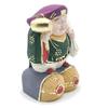HU Trading Daikokuten Figurine, Hinoki Wood, Colored Kirigane, Seven Lucky Gods, Total Height 10.5cm, Width 7cm, Depth 7cm, B0155