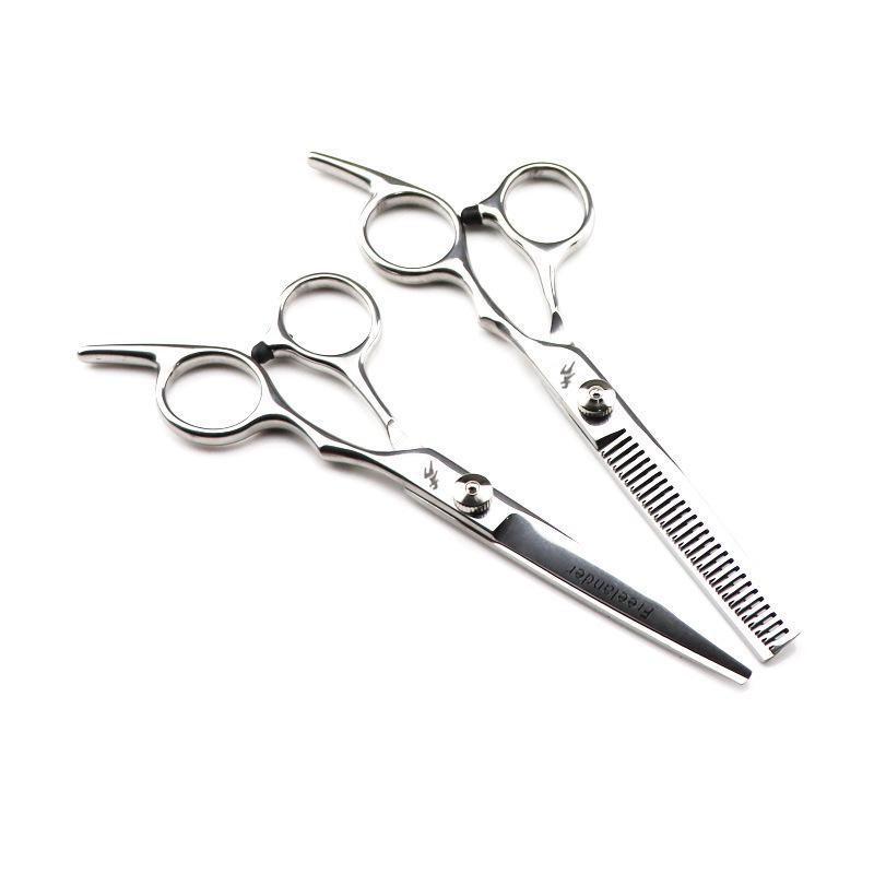 6.0" Hairdressing Scissors Set: Straight & Thinning Shears for Bangs