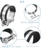 Muffler Clamp, Muffler Band, 2-Pack, Exhaust Hose Band, Silencer Band, 304 Stainless Steel Clamp,