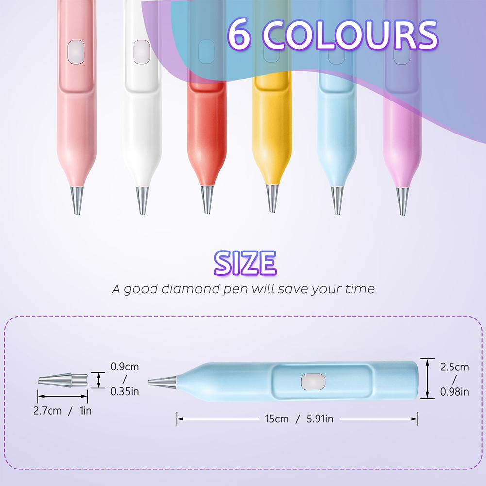 Vacuum Diamond Art Pen Wireless Electric Diamond Art Painting Pen Adjustable Suction Modes Wax-free Diamond Art Accessories Tool