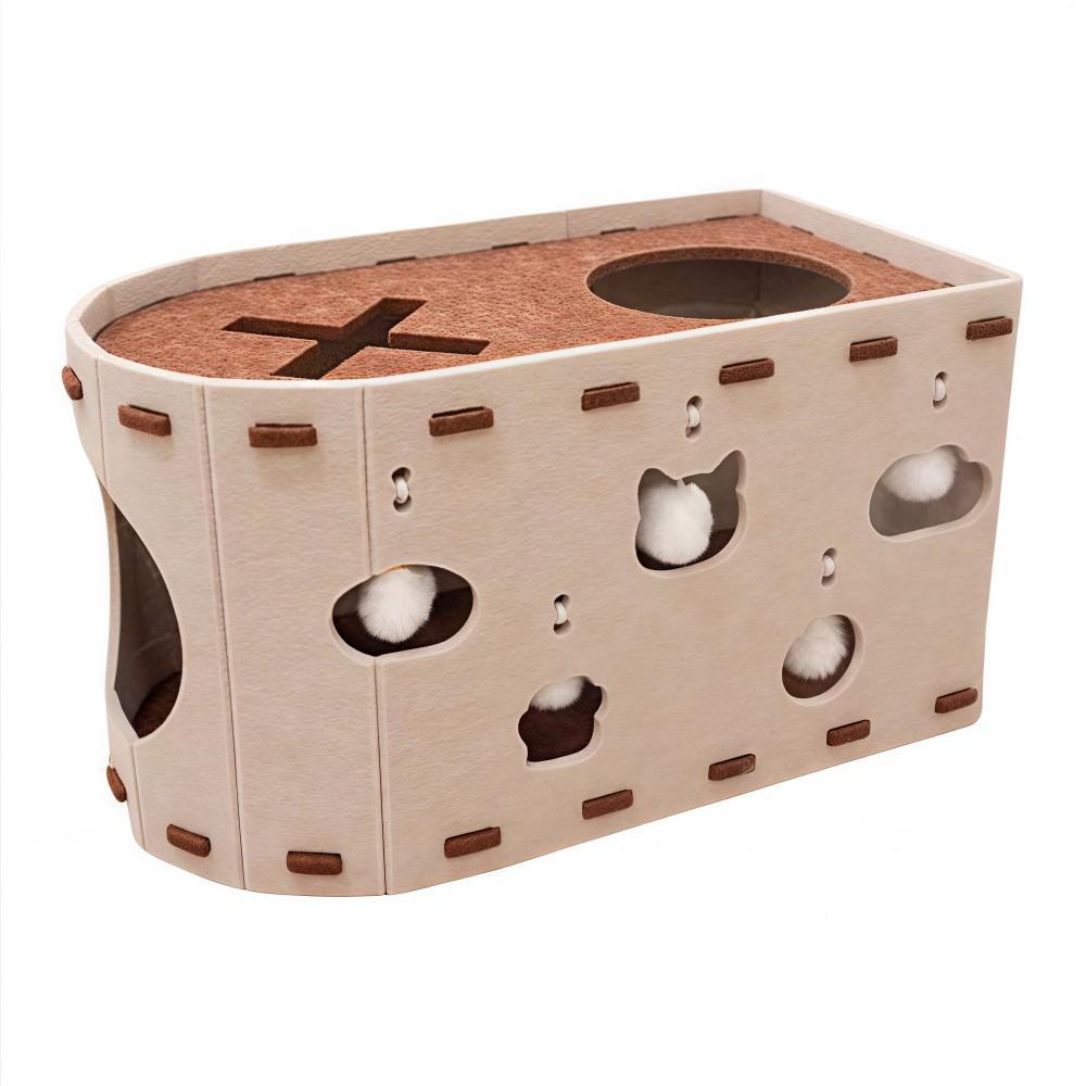 Felt Cat Bed All-in-one Cat Castle House Japanese Style Cat House  Four Seasons