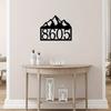 Metal Address Sign Mountain Rustic Outdoor Wall Decor Garden Home Gift