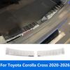 For Toyota Corolla Cross -2025 2026 Inner Rear Trunk Bumper Foot Plate Door Sill Scuff Guard Plate Accessories Car Styling