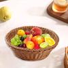 Woven Storage Basket,Fruit Vegetables Basket Imitation Rattan,Handwoven for Dining Table