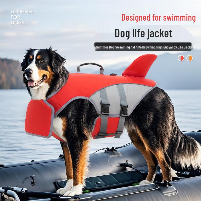 Anti-Choke Dog Life Jacket with Leash Attachment for Medium To Large Pets
