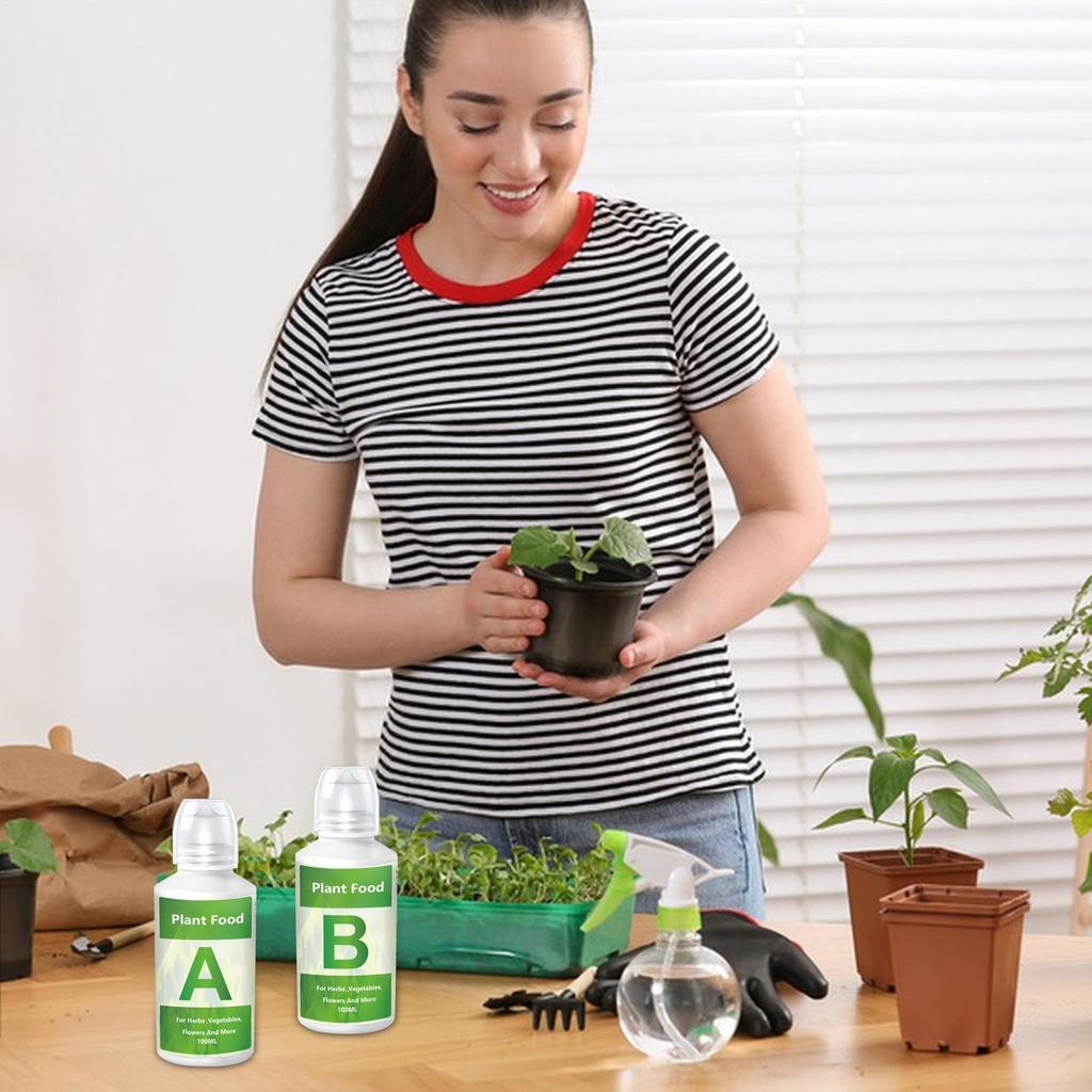 A Hydroponic Nutrients Fertilizer AB Solution Set Hydroponic Garden Plant Food Plant Fertilizer For Flowers Vegetables Nutrients