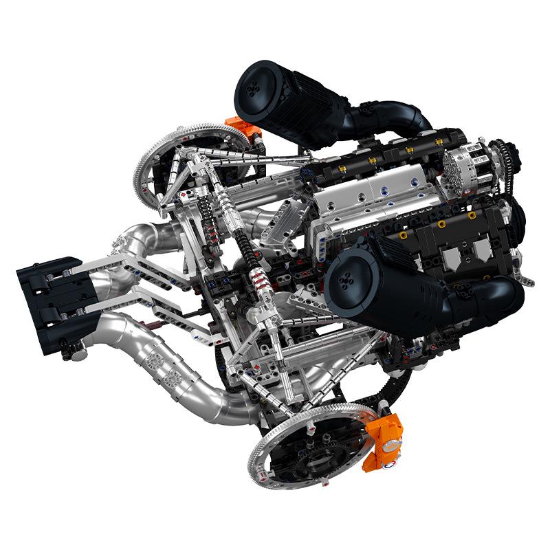 Yuxing King 10248 Сборная модель игрушечного двигателя V8 для суперкара