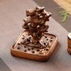 Taihu Stone Ceramic Incense Burner Zen Antique Style for Coil and Stick Incense Home Meditation Decor Aromatherapy Gift
