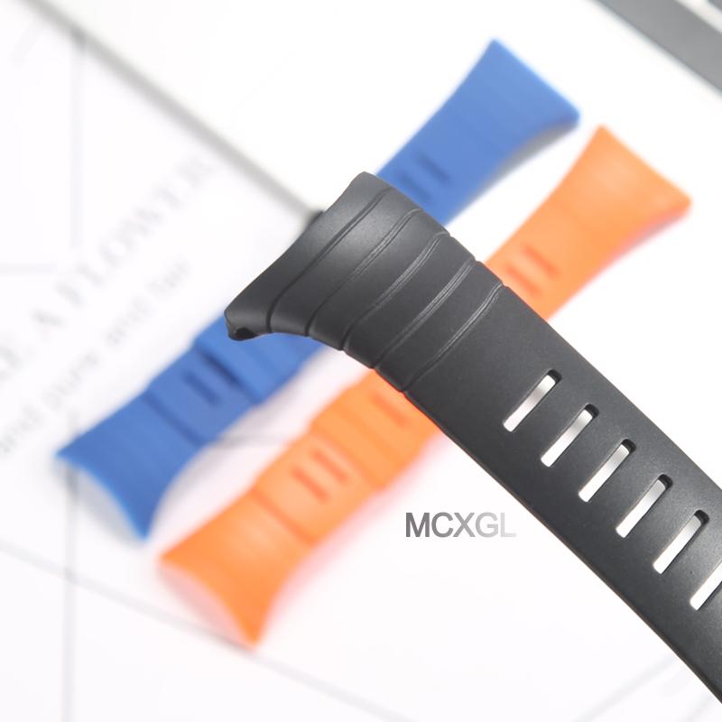 Gumový náhradní řemínek pro Suunto core Pánské sportovní vodotěsné hodinky Černé doplňky k hodinkám Náramky
