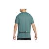 Nike T Shirts Men's Green Crew Neck Moderate Straight Fit DX6305-387