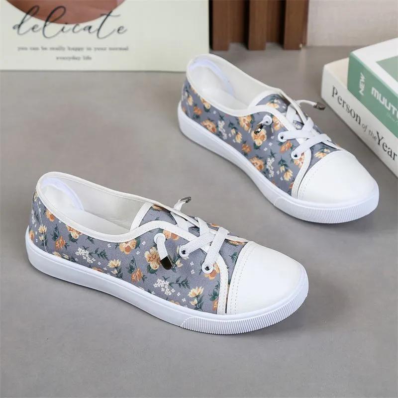 Damenschuhe feminine Schuhe Damen niedlich schwarzer Cartoon-Druck Frühjahrs- und Herbstschuhe Damen Freizeit rutschfest bequeme Schuhe ab556