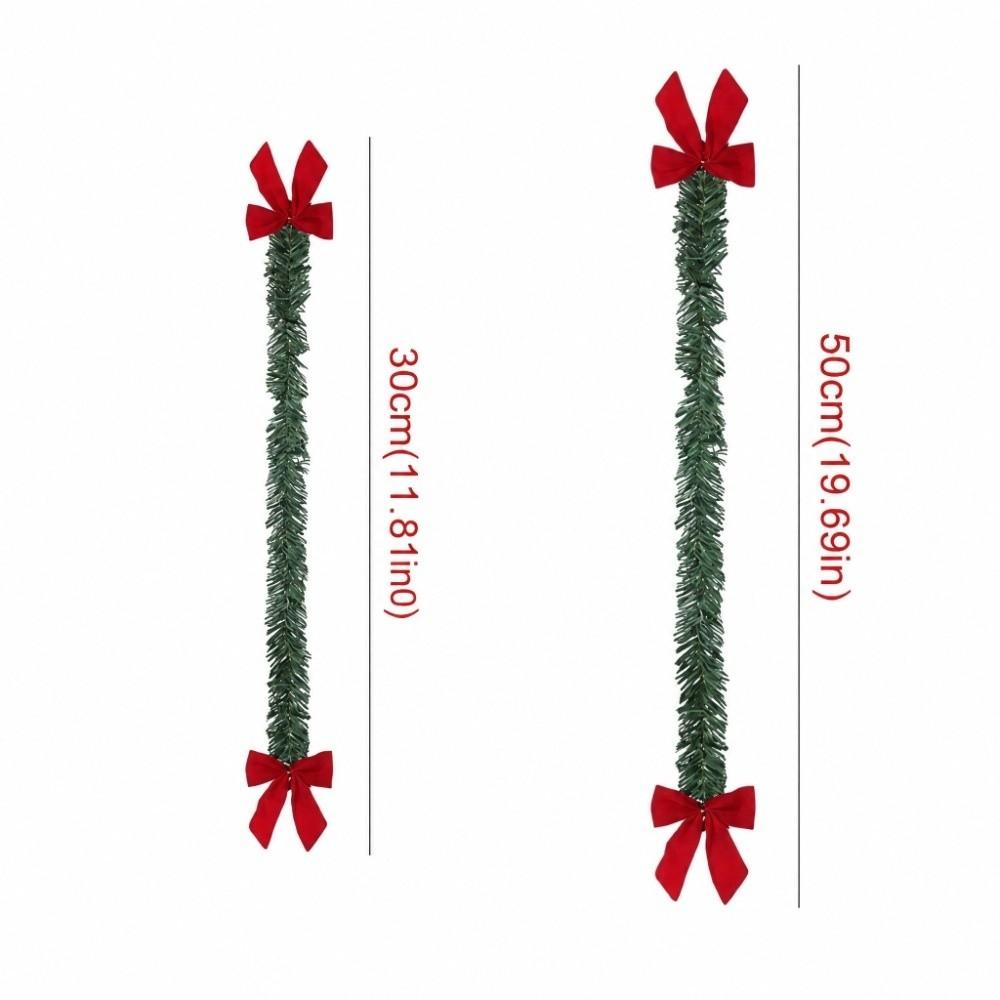 10pcs Flexible Christmas Wreath Bendable Xmas Door Wreath Christmas Garland Christmas Party