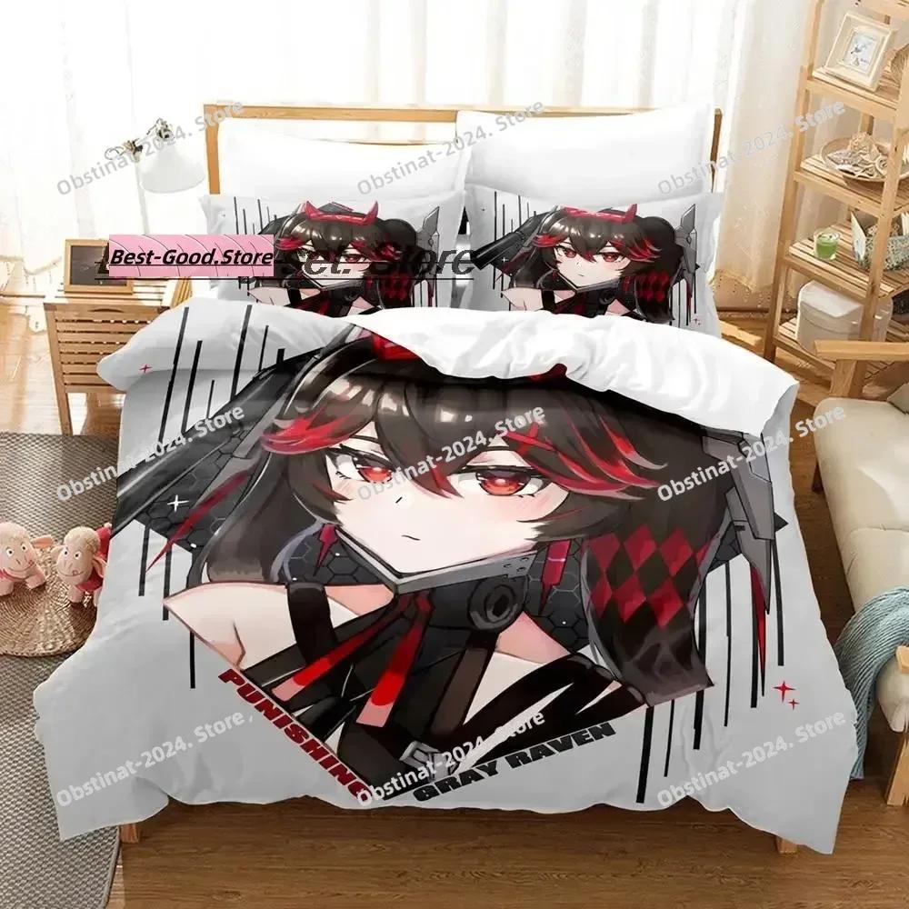 GRAY RAVEN PUNISHING Lucia Bedding Set Single Twin Full Queen King Size Bed Set Aldult Kid Bedroom Duvetcover Sets Anime