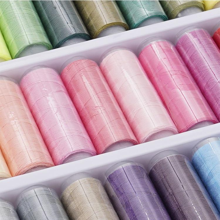 Box of 39 Colors Sewing Thread Handmade Small Spool Polyester 402 Thread 100m Small Spool Thread Set